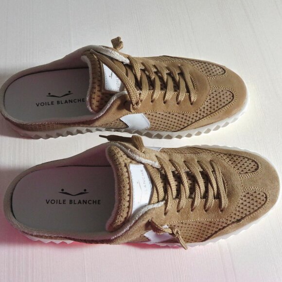 Voile Blanche Ines Mule Suede Sneaker, Size 39, Medium Brown/Tan, New with box - Picture 5 of 14